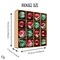 Majestic Winterly Nature Glittered Ornament Bauble Set, Red and Green Balls Bundle with Acorns, Snowflakes, and Spruce Tree Accents